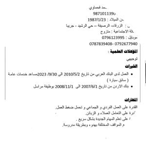 بروفايل محمود نبيل احمد الفحماوي